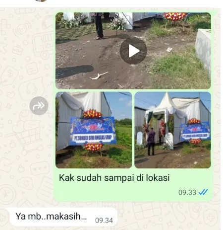 Pengiriman Karangan Bunga Tempel Wedung